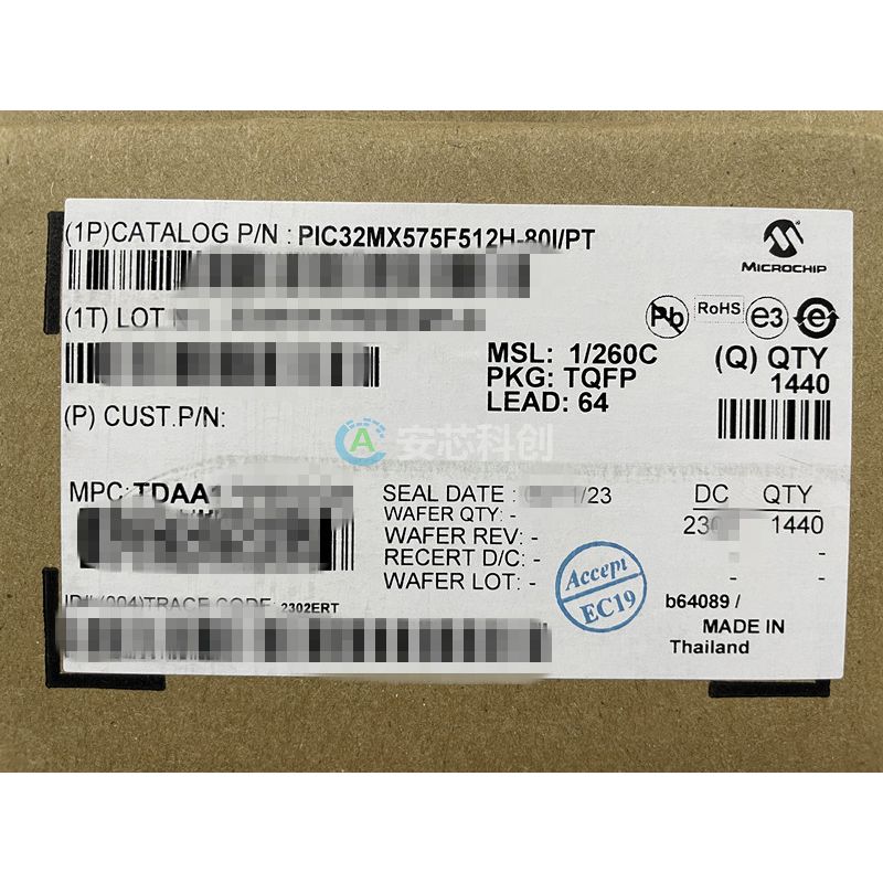 PIC32MX575F512H-80I/PTMICROCHIP/΢о32λ΢-MCU